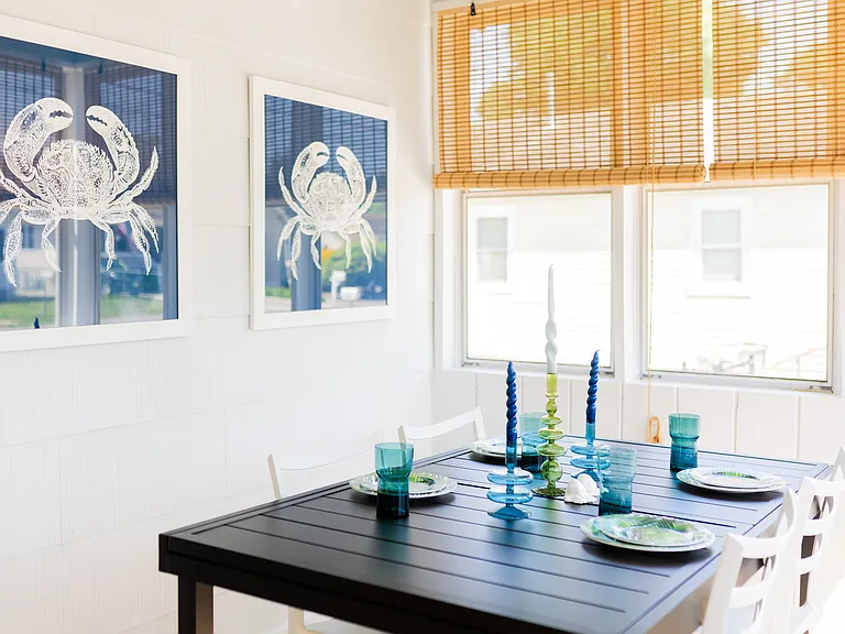 There's no HVAC in the Sunroom; this room is most comfortable in the mornings and evenings.