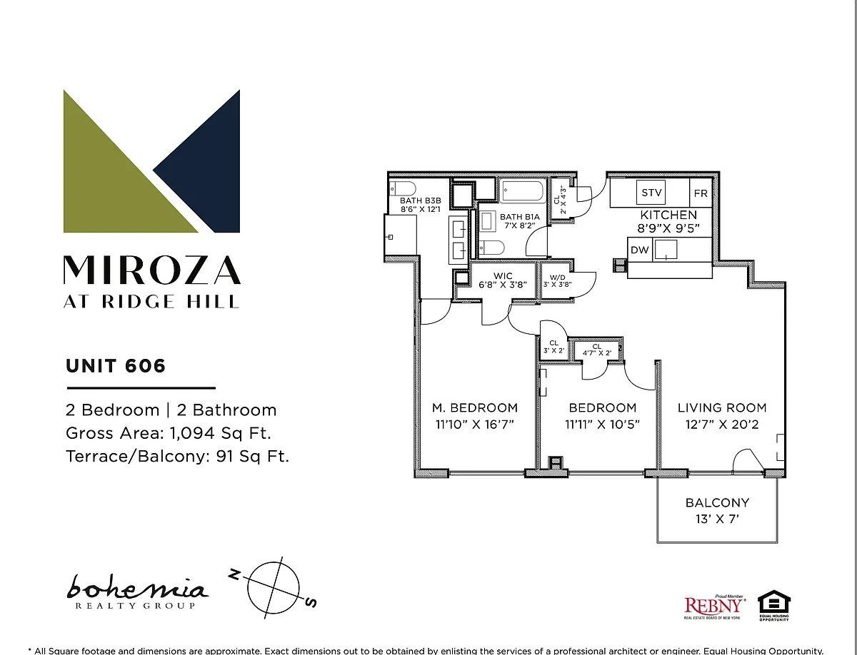 Floor plan T2- 6 Line Two Bed