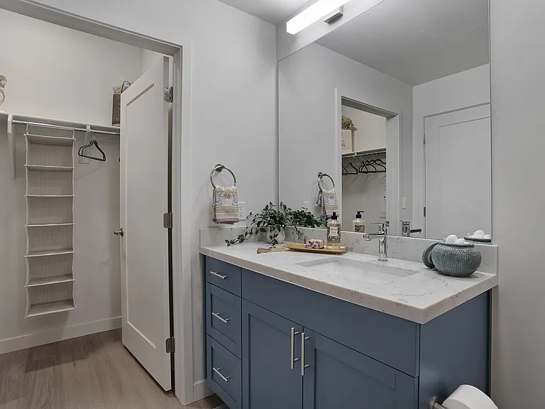 Bathroom with Ample Closet Space