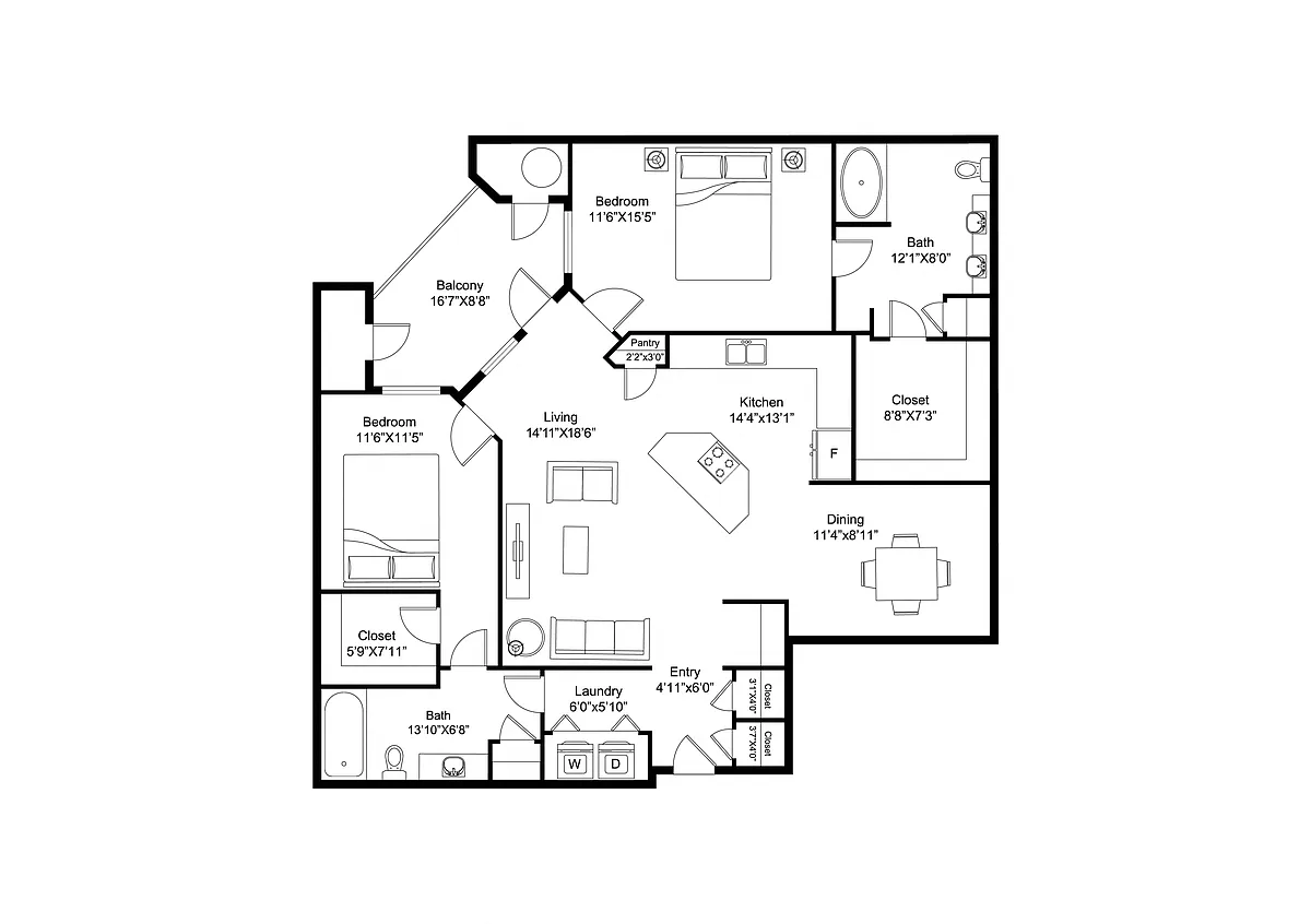Floor plan B3R