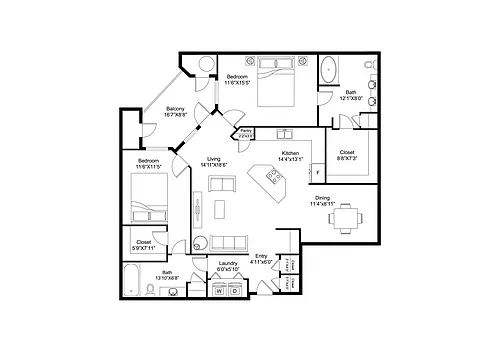 Floor plan B3R