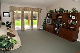 Family room facing back yard