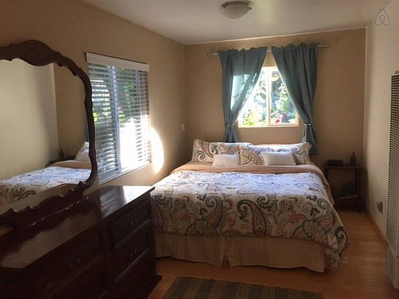 good size bedroom with natural light