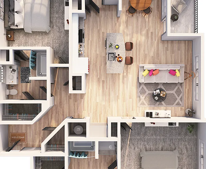 Inkwell Watters Creek - B2J Floor Plan Inkwell Watters Creek - B2J Floor Plan