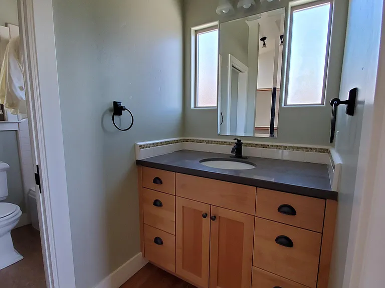 master vanity area