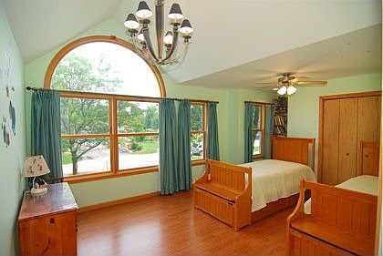 Vaulted bedroom