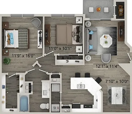 Two Bedroom One Bath Two Bedroom One Bath