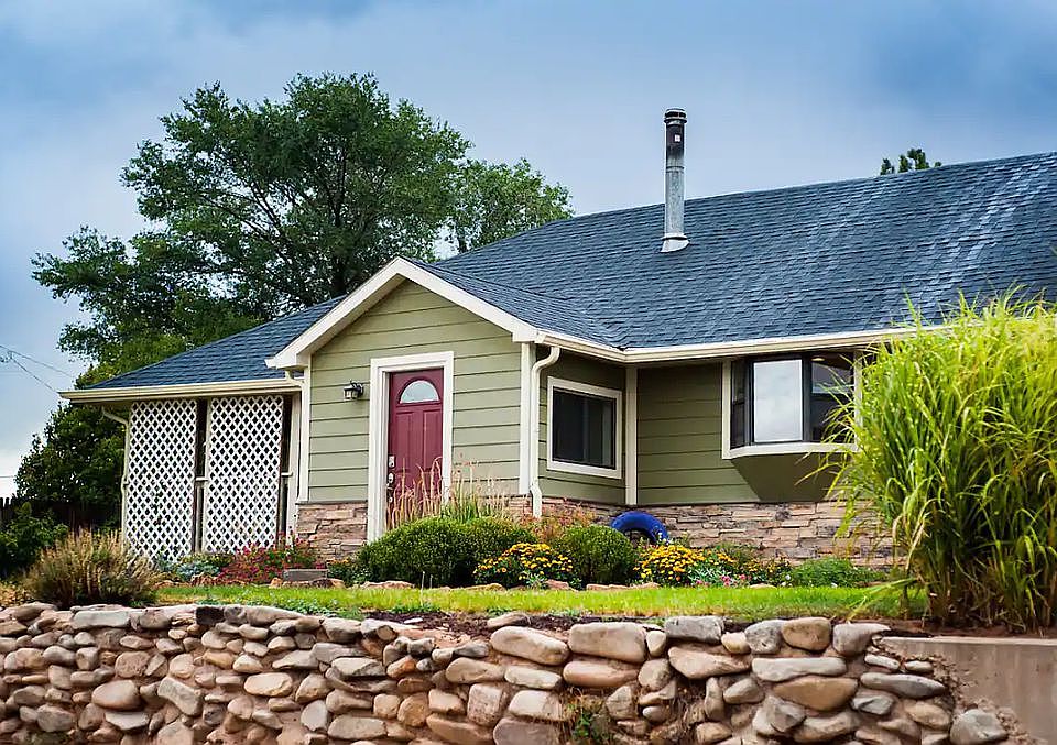 Front view of the home