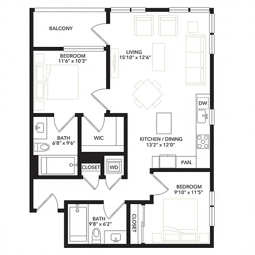 Floor plan B3