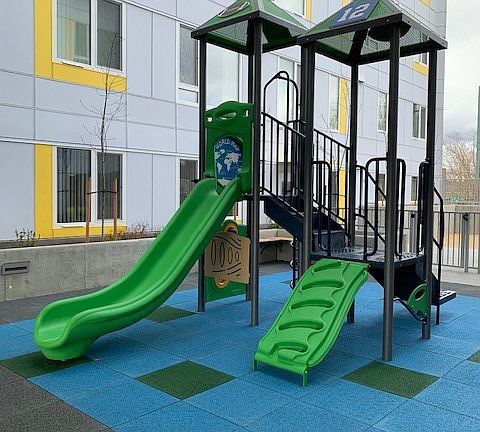 Playground on 2nd floor patio