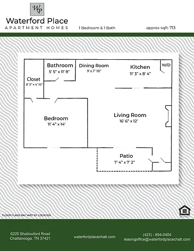 Floor plan One bedroom End