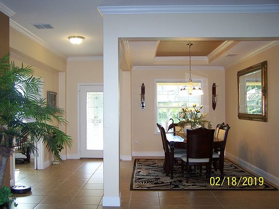 front door foyer and dining 