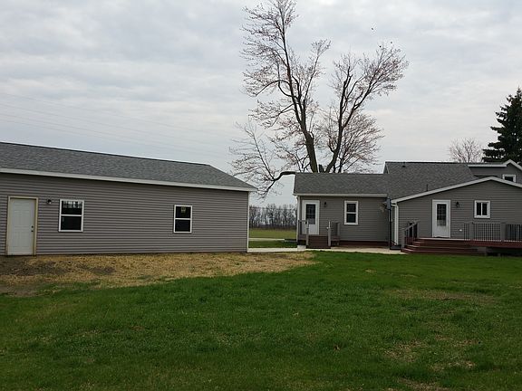 Back of garage and house