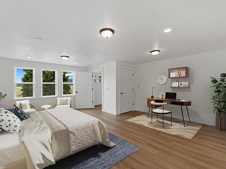 Convenient heating/cooling w/ mini split units.