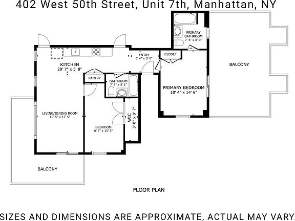 2nd image of 402 W 50th St #7FR