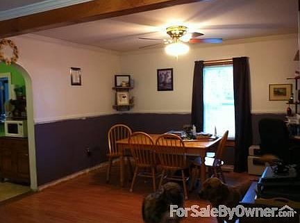 One half of the dining room