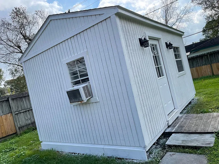 Man shed, she shed, storage.