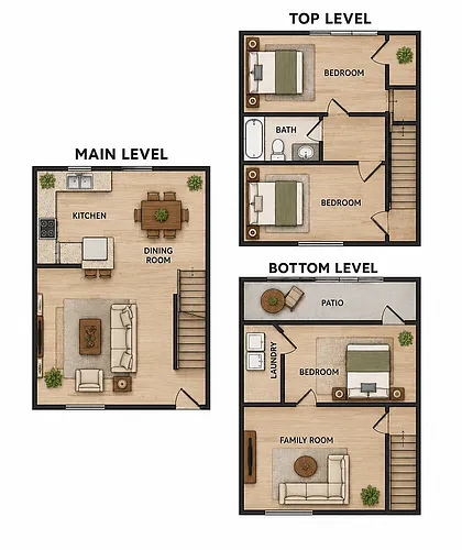 Floor plan 3X25