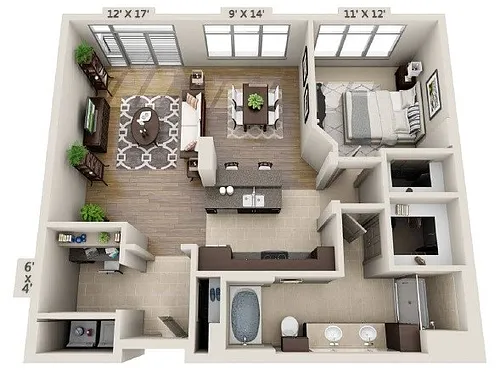Floor plan A1F- Renovated