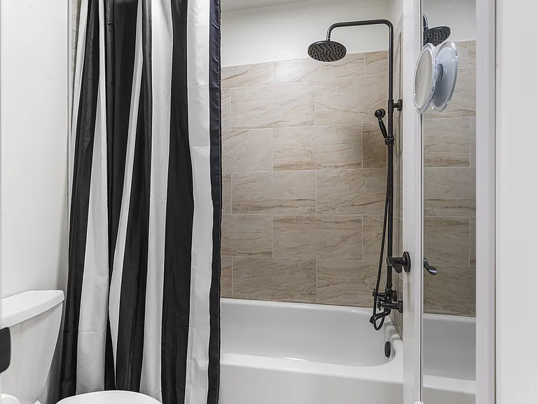 Full size bathroom near the bedroom.