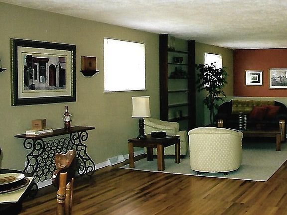 Living room view from front door.