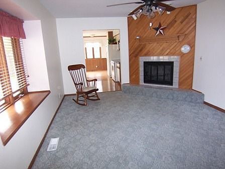Family room fireplace
