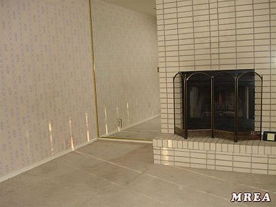 family room with fireplace