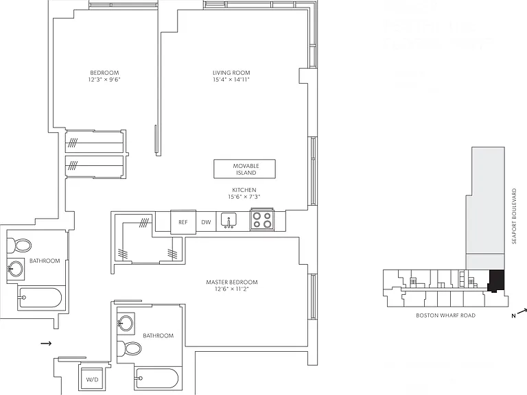B10 floor plan Watermark Seaport