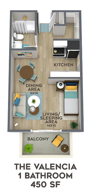 Floor plan Studio