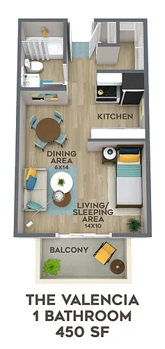 Floor plan Studio