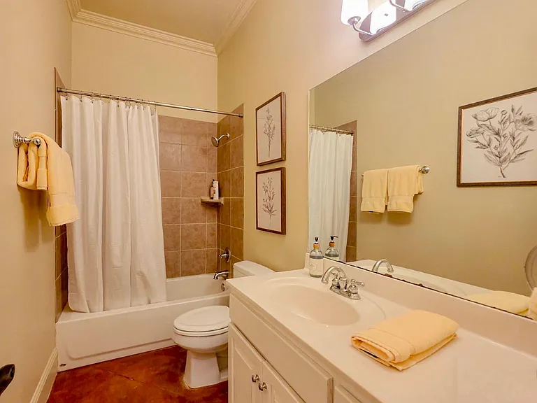 Private bathroom for the 2nd bedroom on main level