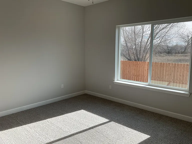 Master bedroom, view to back yard