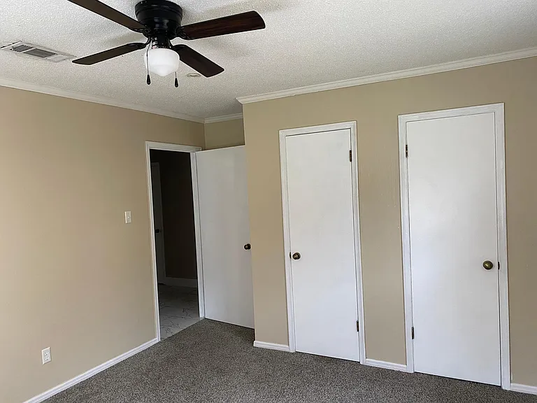 First Bedroom with two closets.