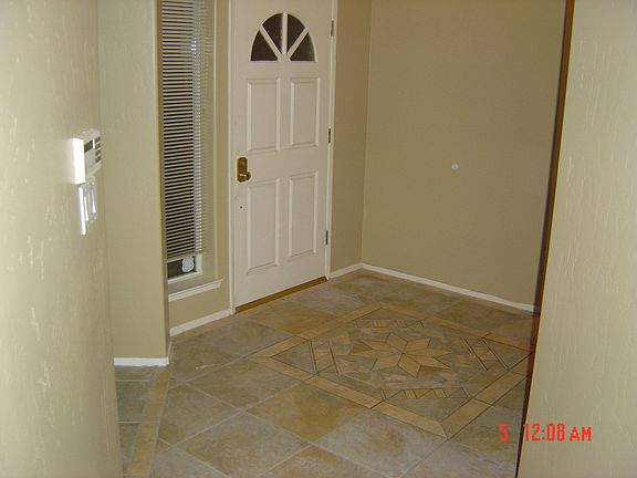 Entry way with custom tile