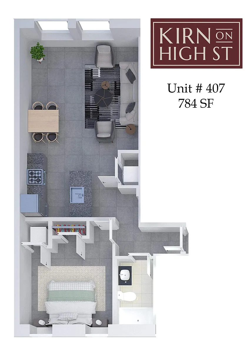 Floor plan Kirn on High Street 407