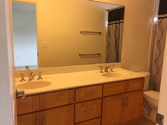 Dual vanity sinks in master bath