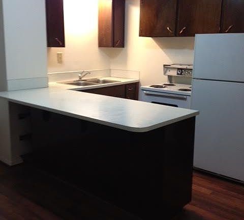 kitchen, sink, fridge