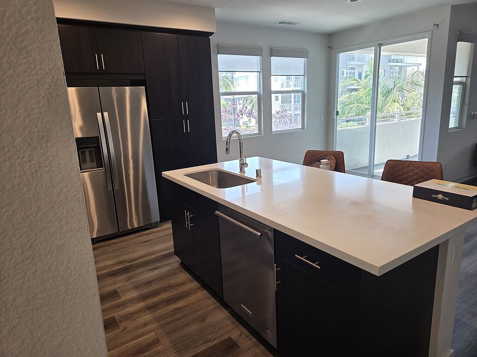 Featuring a 45" x 88" Island for making meals and seating.