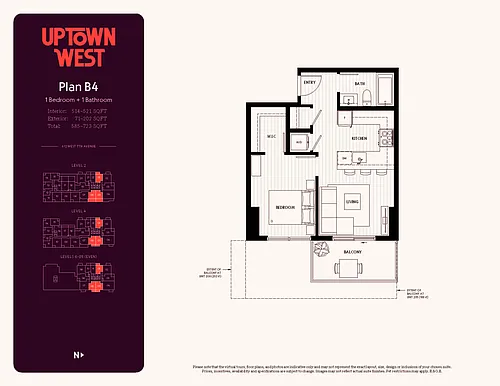 Floor plan One Bedroom