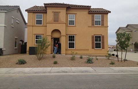 The house front