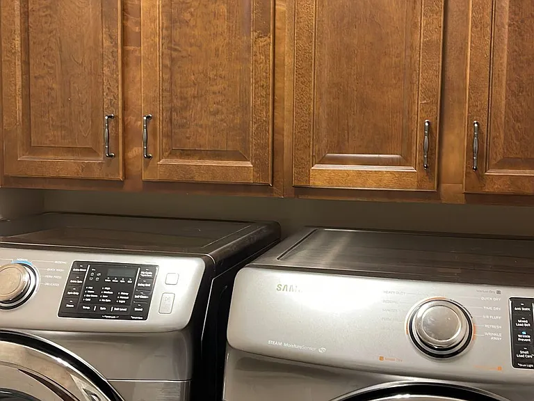 Second Floor - Samsung Washer and Dryer+ Cabinets