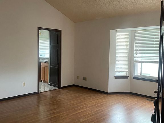 High ceiling master bedroom