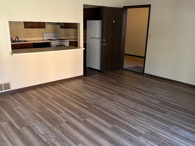 Living room with new flooring