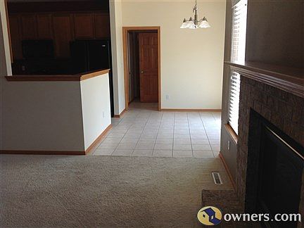 View into the kitchen from the living room.
