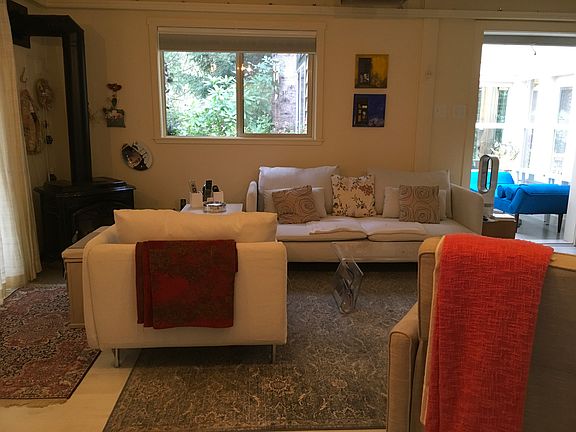 Sun room in the background 