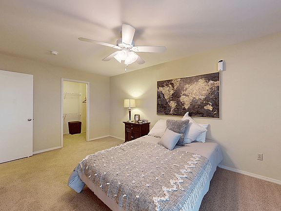 Cozy Bedroom with Carpeting