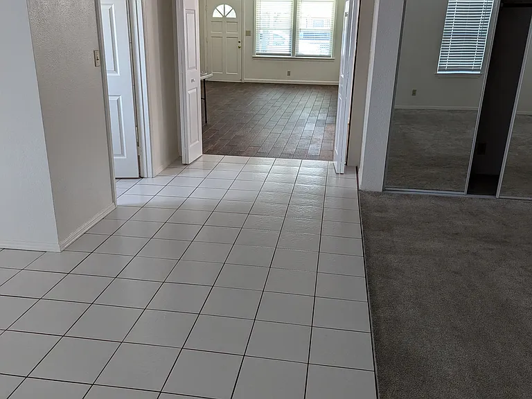 View towards front door