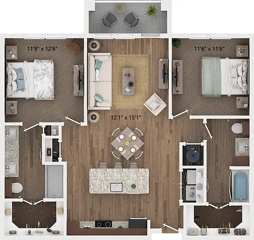 Floor plan B3