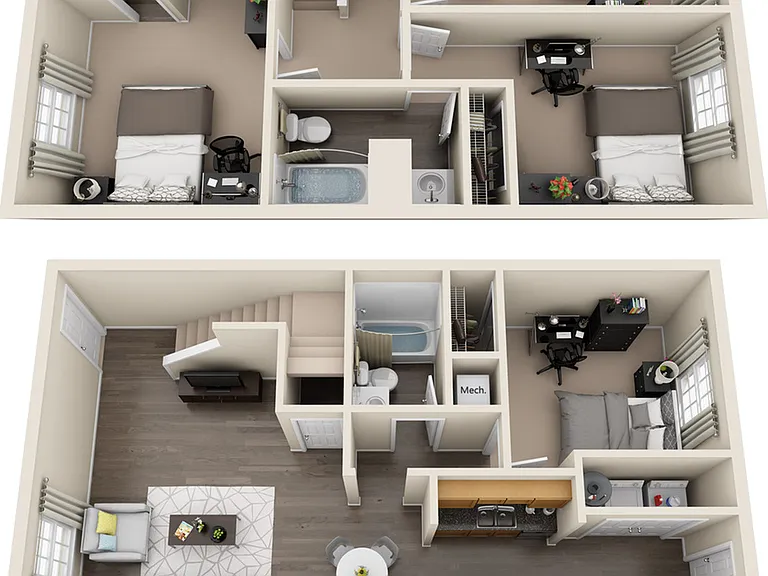 4-4 Townhome Upgraded Quartz 4-4 Townhome Upgraded Quartz