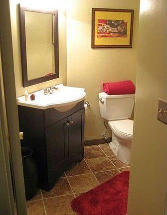 Basement bathroom